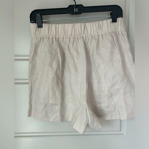 Linen boutique brand shorts size large khaki linen